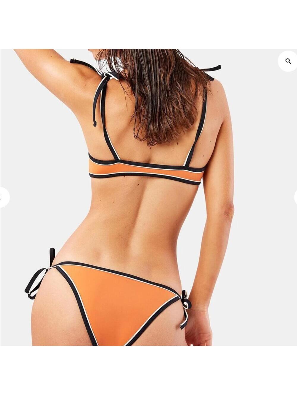 Solid & Striped The Poppy Bikini Top and Bottom Matching Swim Set Small $160